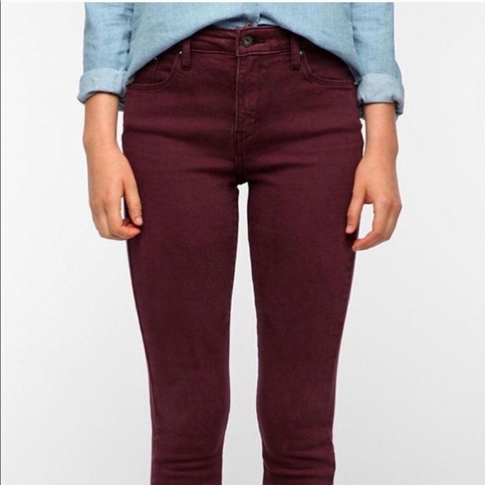 CarMar Burgundy Skinny Jeans